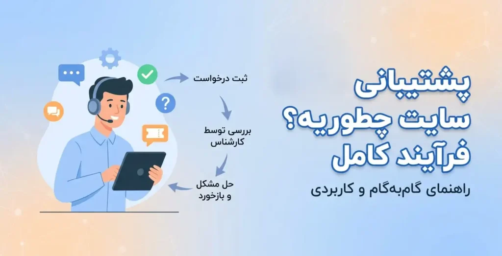 پشتیبانی سایت چطوریه؟ فرآیند کامل از ثبت درخواست تا رفع مشکل